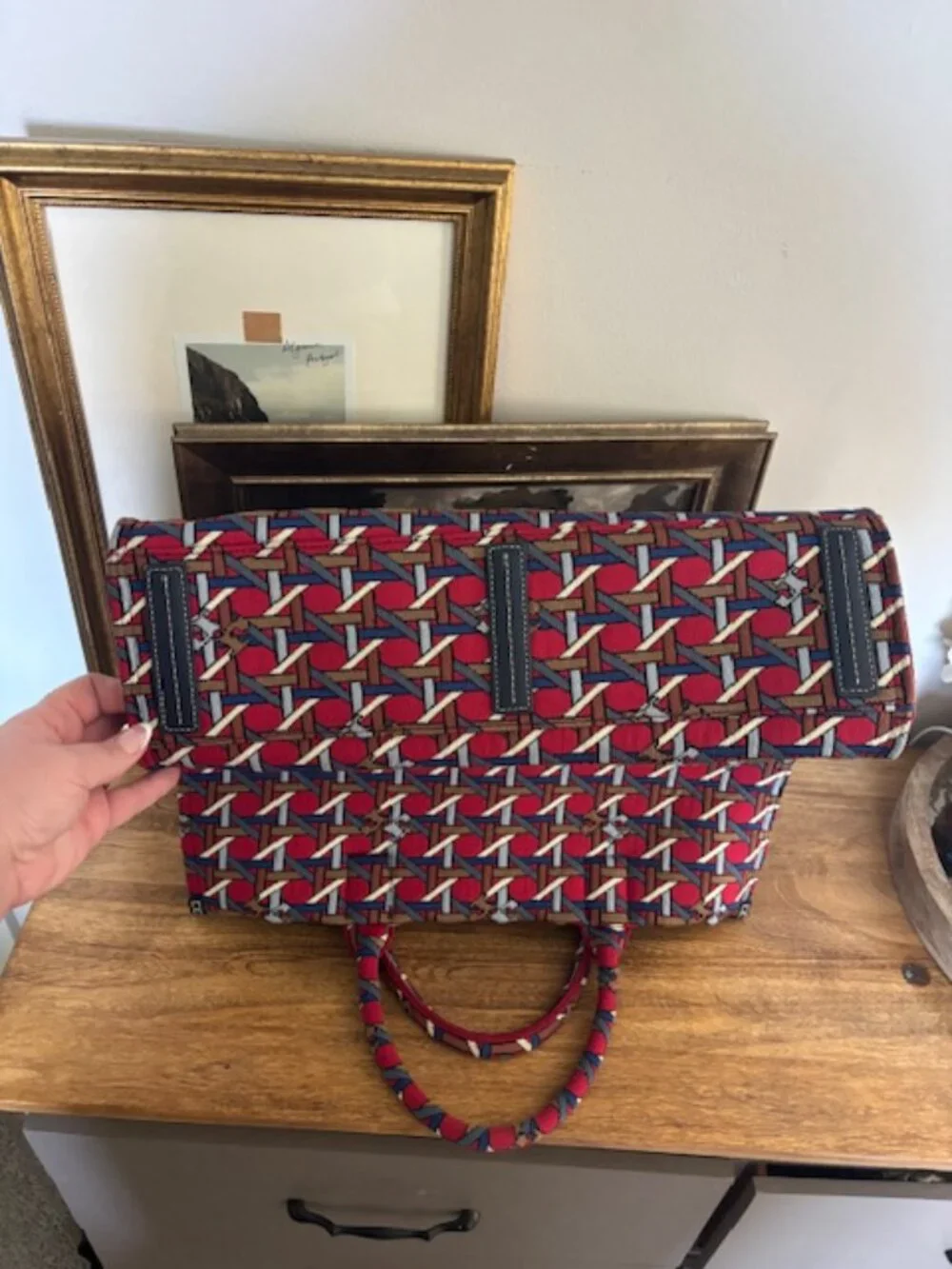 Tory Burch® Ella Circular Knit Tote Handbag NWOT
